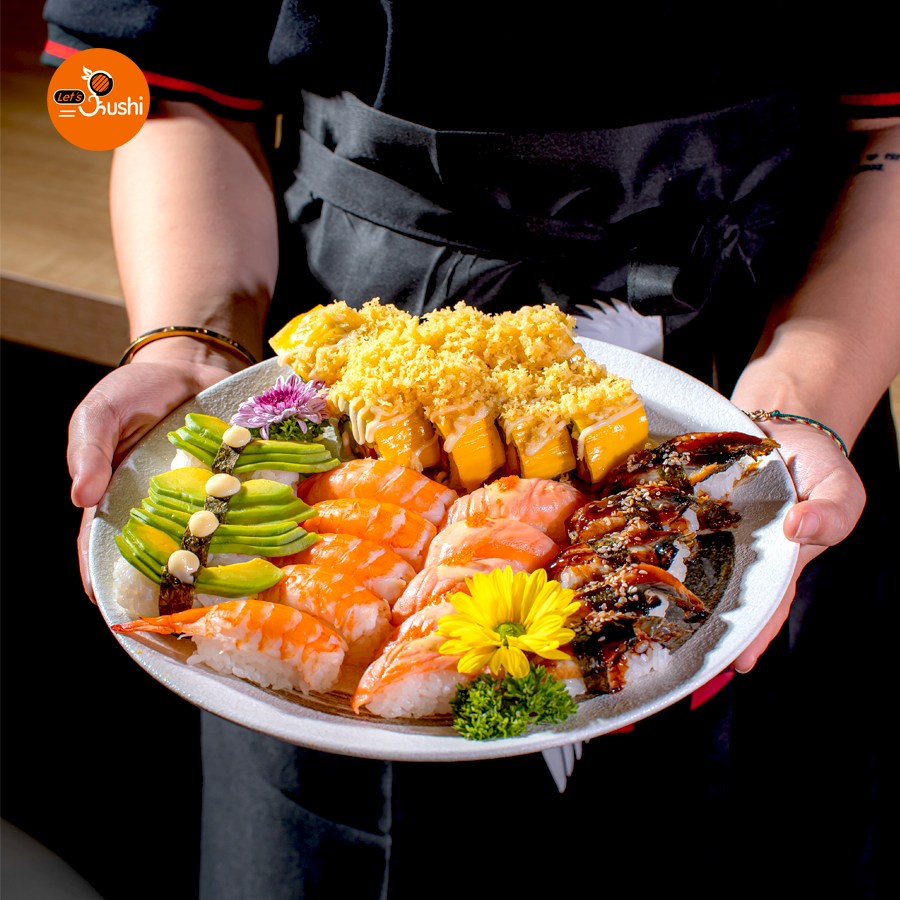 sushi ngon hà nội, món ngon hà nội