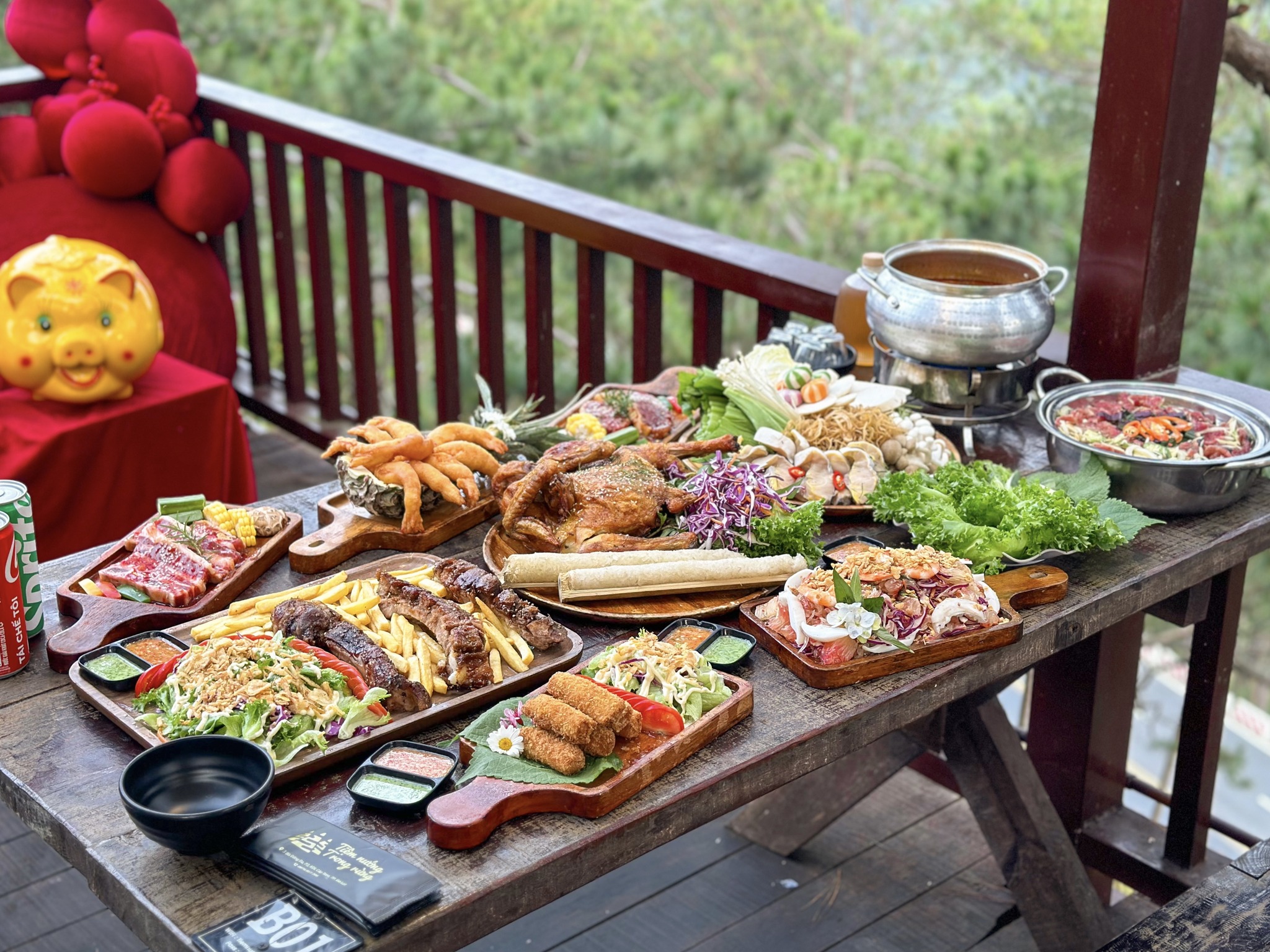 Tiệm Nướng mang vibe BBQ view rừng độc lạ